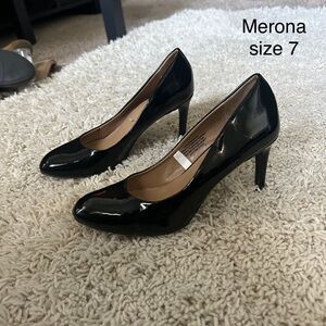 Merona Glossy Black Heels